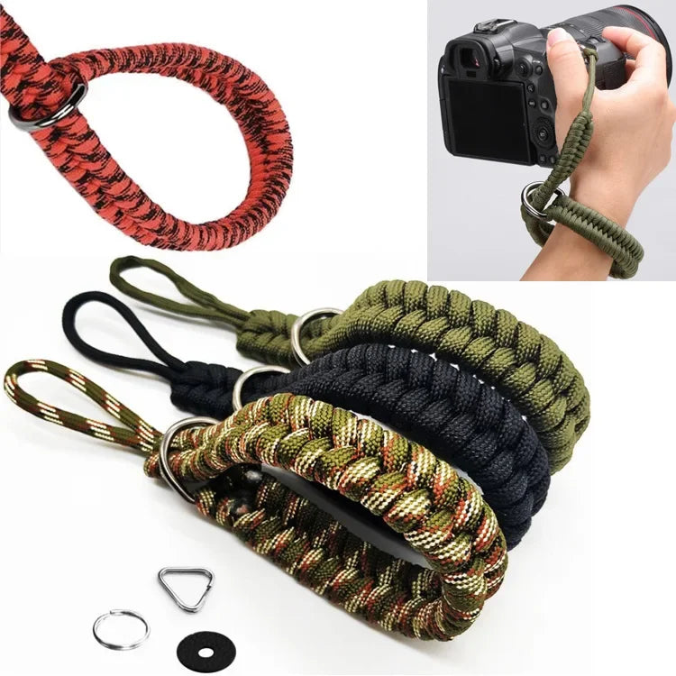 Adjustable Handmade Woven Camera Wrist Strap Quick Release Hand Lanyard for Photographers Compatible with Dslr Mirrorless Camera Oasis Select