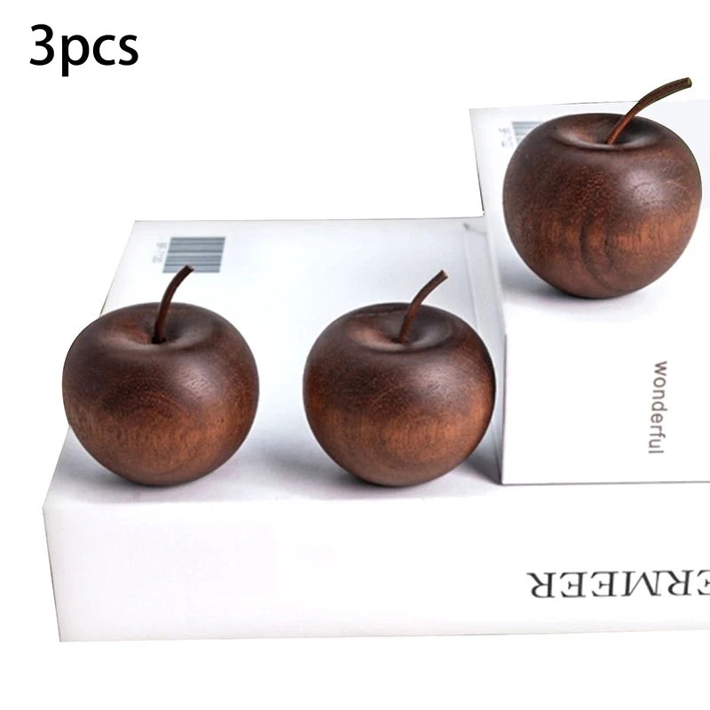 1/3 Set Of Wooden Apple Shaped Essential Oil Diffuser Fragrance Diffuser Suitable For Home Bathroom Car Decoration Oasis Select 3pcs