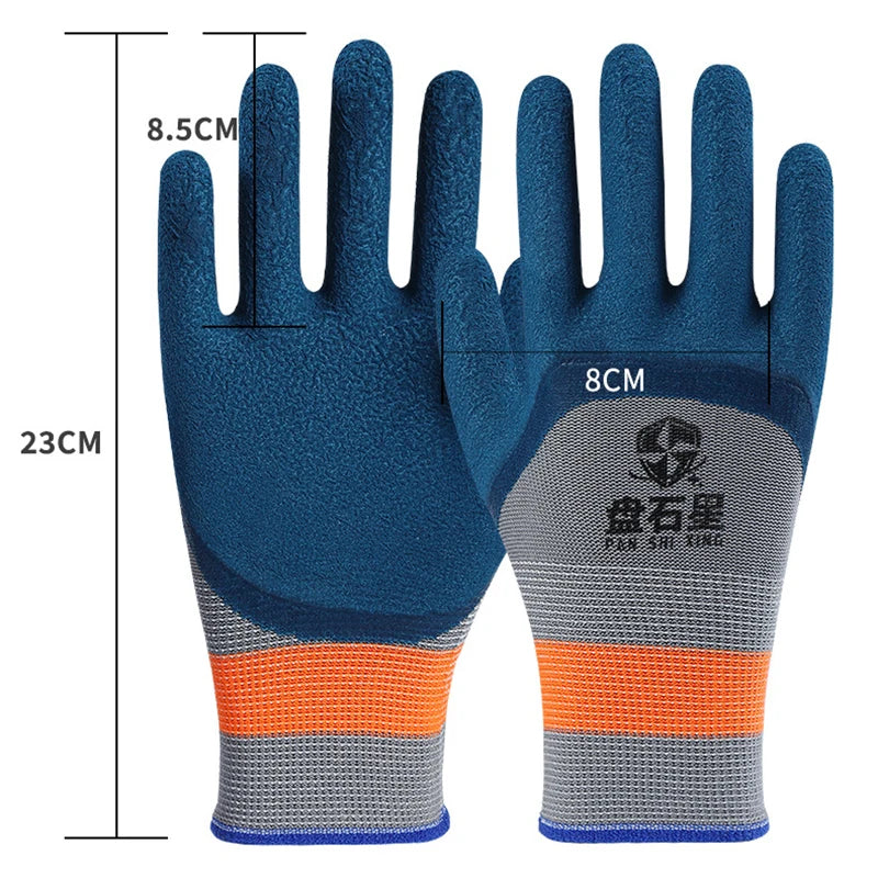 1Pair Tire Rubber Gloves Wear-resistant Non-slip Work Gloves Labor Protection Gloves Home Improvement Garden Construction Oasis Select