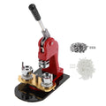 Button Making Press Machine Button Maker Badge Making Press Pressing Machine 25mm with 1000 Buttons for Household Oasis Select RED