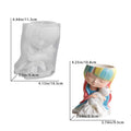 Cat & Girl Flower Pot 3D Silicone Mold – Resin Candle Craft