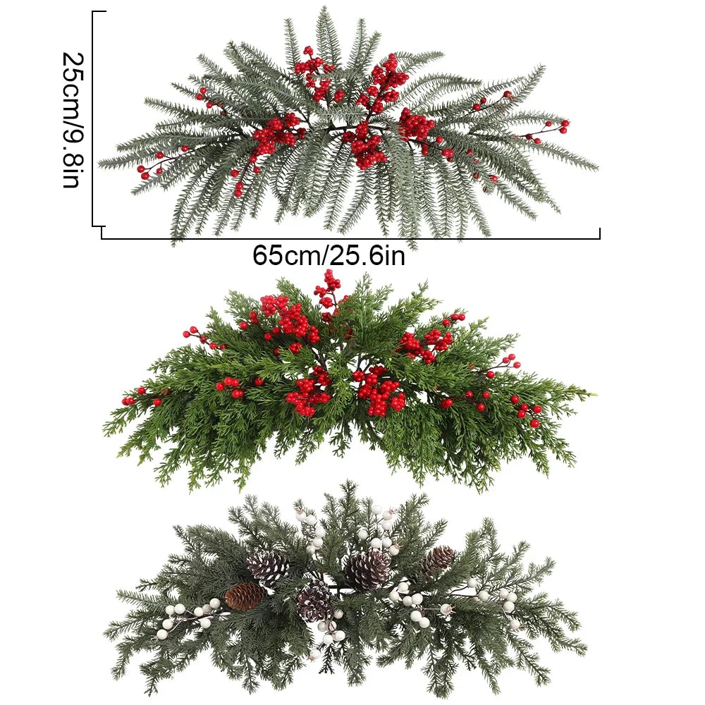 1Pcs 65CM Artificial Pine Needle Vine Christmas Decoration for Home Room Decor Xmas Tree 2026 New Year Navidad DIY Gift Ornament Oasis Select