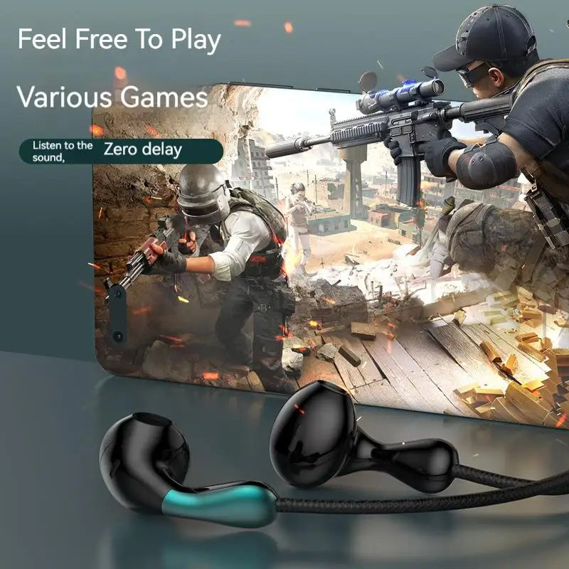 Wired Earphone 3.5mm AUX/Type C HiFi Surround Heavy Bass With MIC In-Ear Game Music Headsets For Samsung Huawei Xiaomi iPad PC Oasis Select