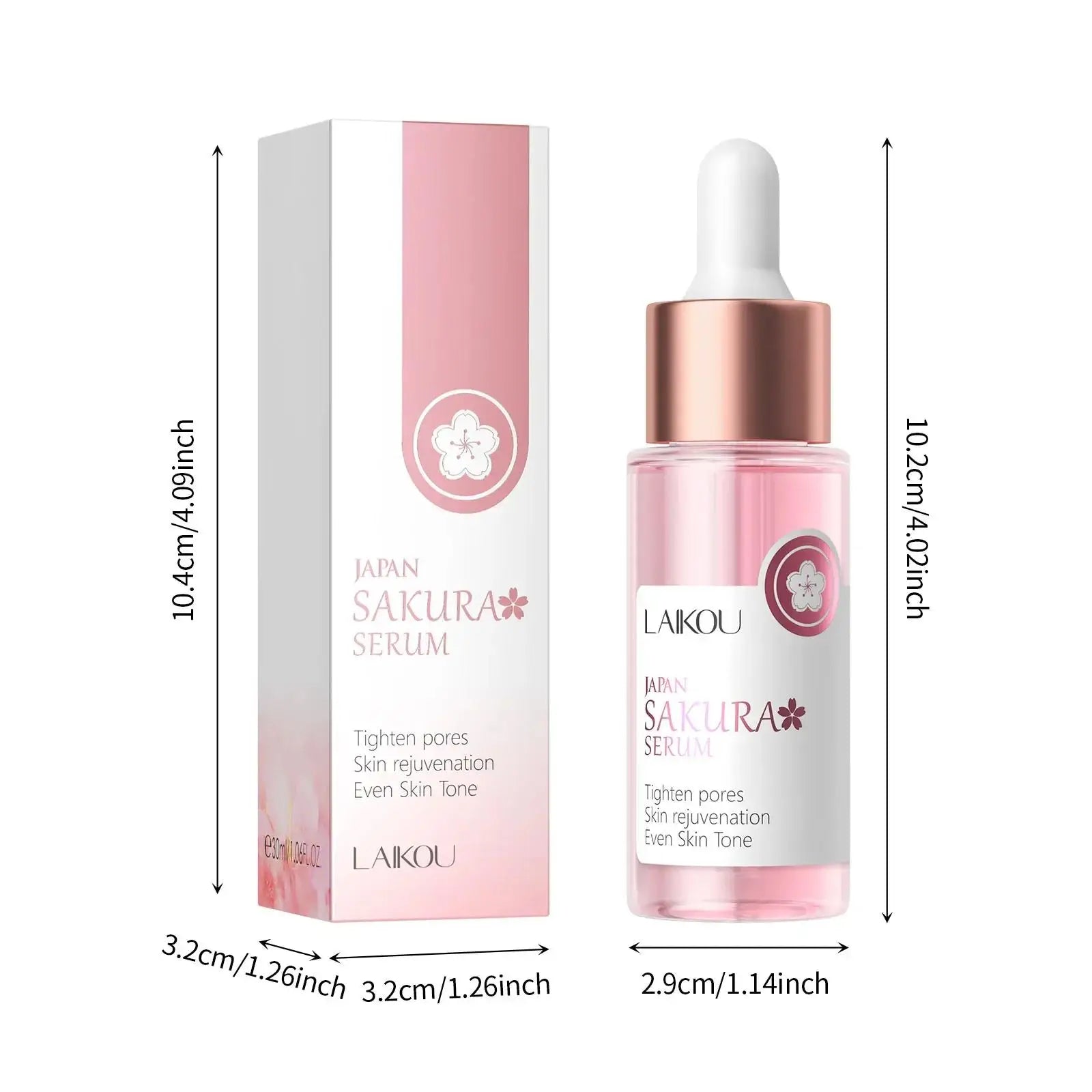 LAIKOU Cherry Blossom Face Serum 30ml – Hydrating & Firming