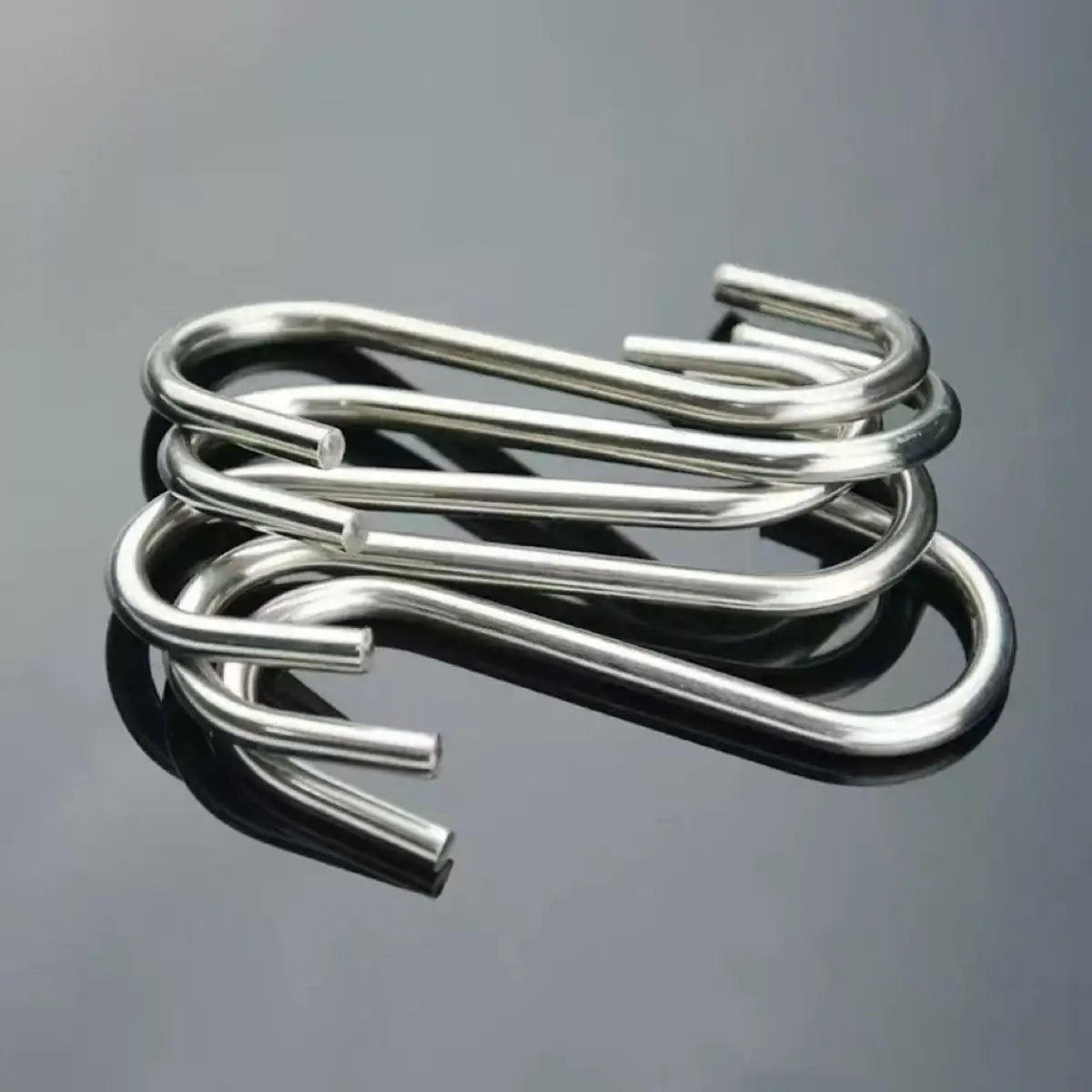 10 pcs Stainless steel S shaped hook Large hook S hook, multi purpose S shaped hook metal S-hook hook for kitchen and bathroom Oasis Select