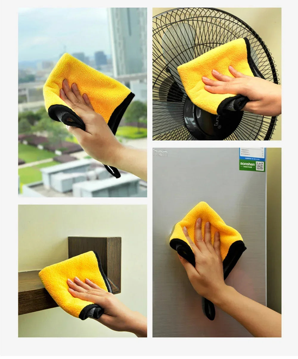 3/5/10Pcs Car Wash Microfiber Towel 30*30CM / 30*60cm Car Cleaning Drying Cloth Care Cloth Car Wash Towel Kitchen Towel Oasis Select