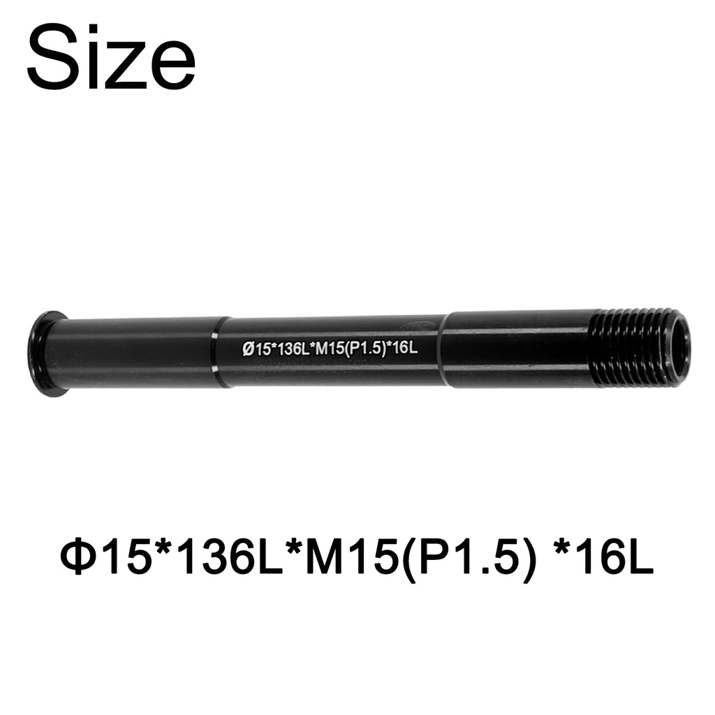 Bicycle Front Hubs Tube Shaft MTB Road Bike Quick Release Thru Axle Skewers For Replacement Front/Rear Thru Axle M15 /M12 Oasis Select 15x136LxM15 (P1.5)x1