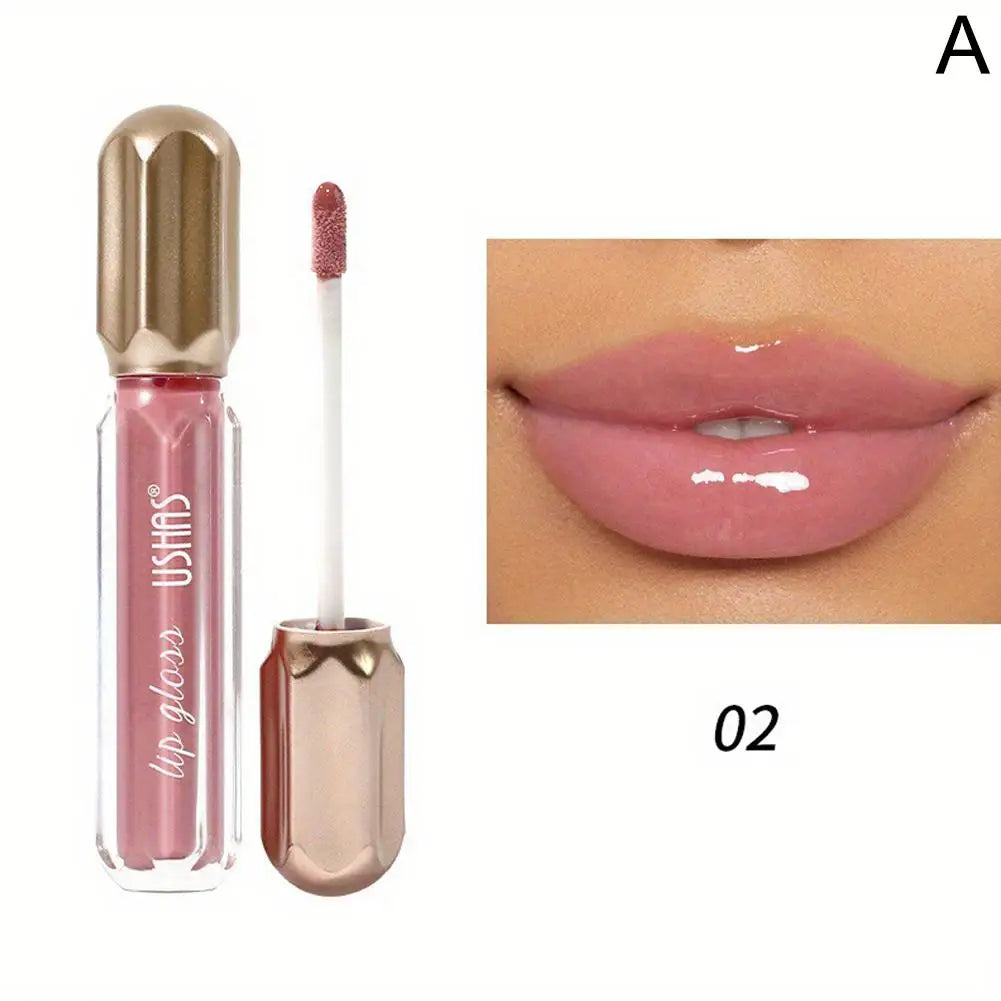 6 Color Mirror Pearl Lip Gloss Waterproof Long Lasting Moisturizing Liquid Lipstick Shimmery Glitter Lip Gloss Women Lip Makeup Oasis Select 02