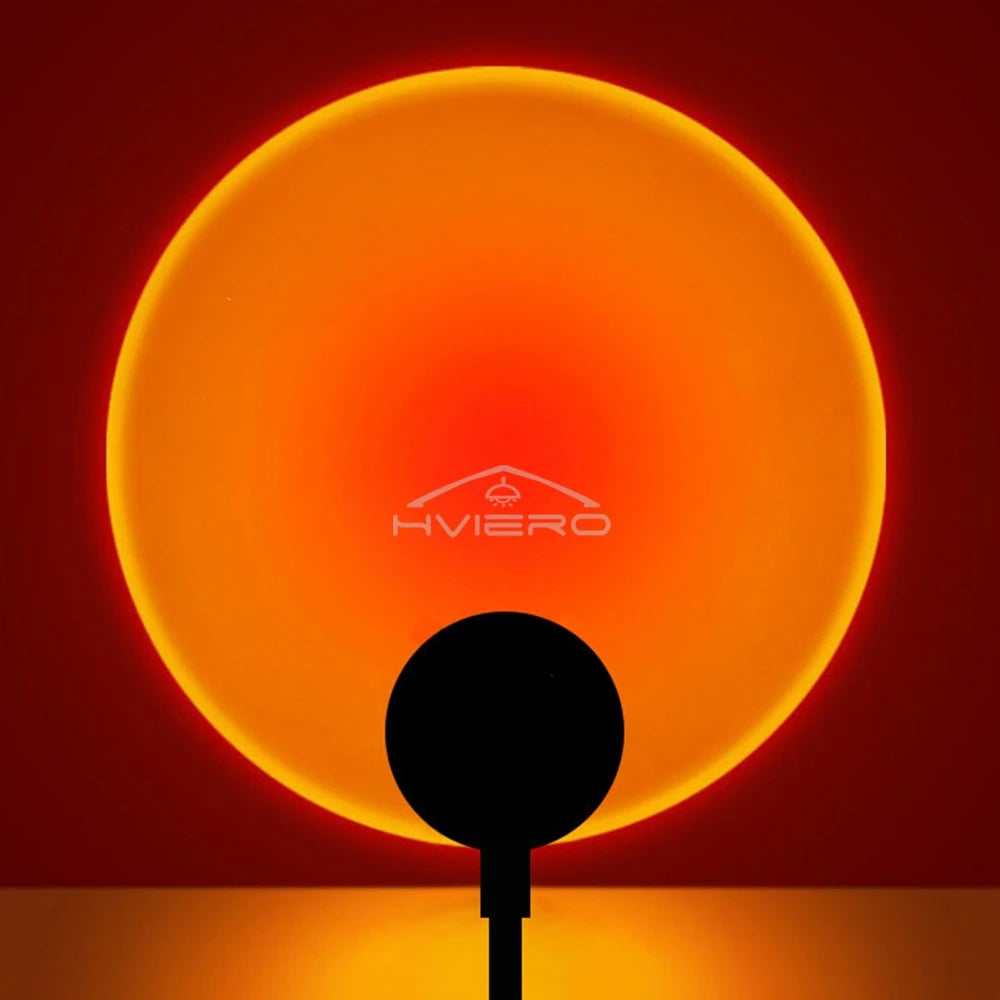LED Sunset Lamp USB Projector – Mood Night Light for Bedroom