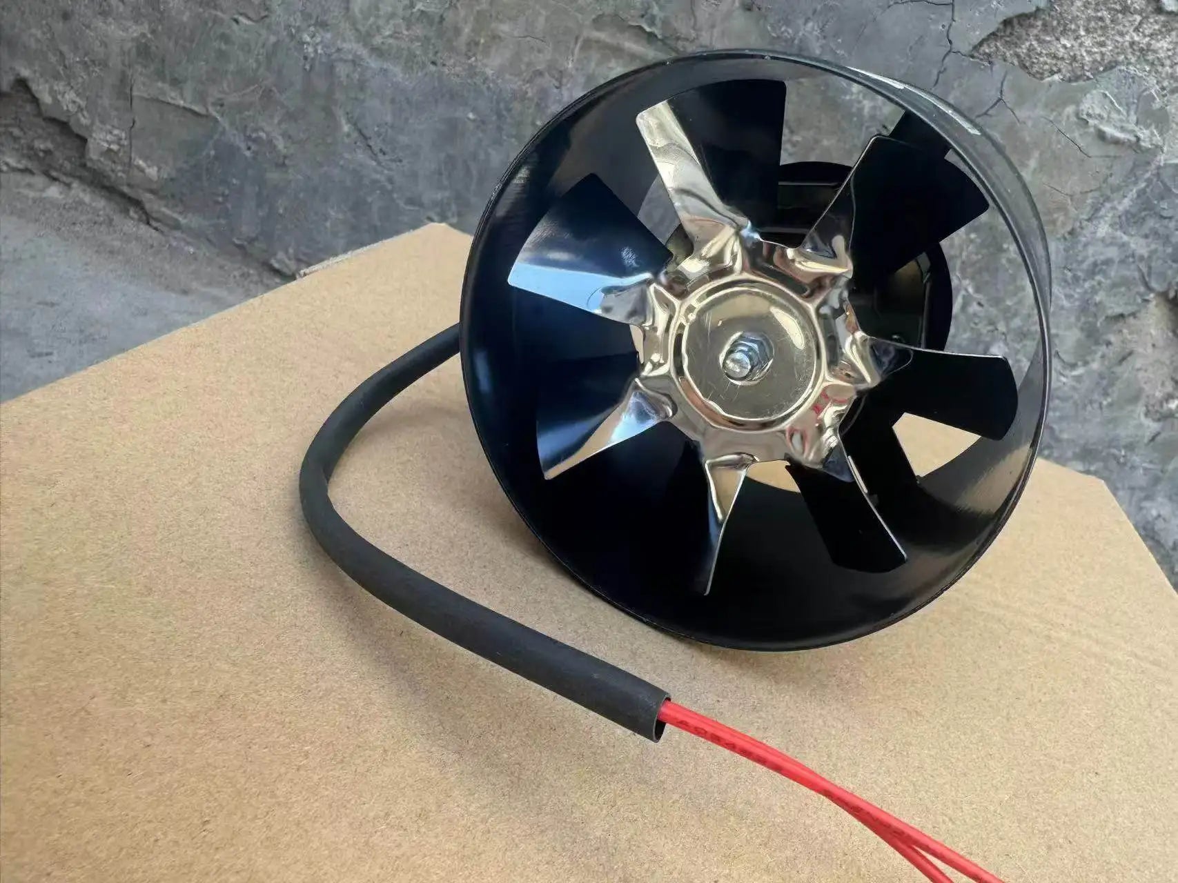 4 Inch Fan Air Ventilator For Home Kitchen Metal Pipe Ventilation Exhaust Mini Extractor Bathroom Toilet Wall Duct Oasis Select Black