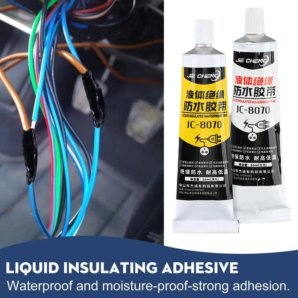Liquid Electrical Tape Waterproof Insulating Tape Repair Paste Liquid Glue Rubber Wire Cable Sealant Fix Insulation Electrical Oasis Select