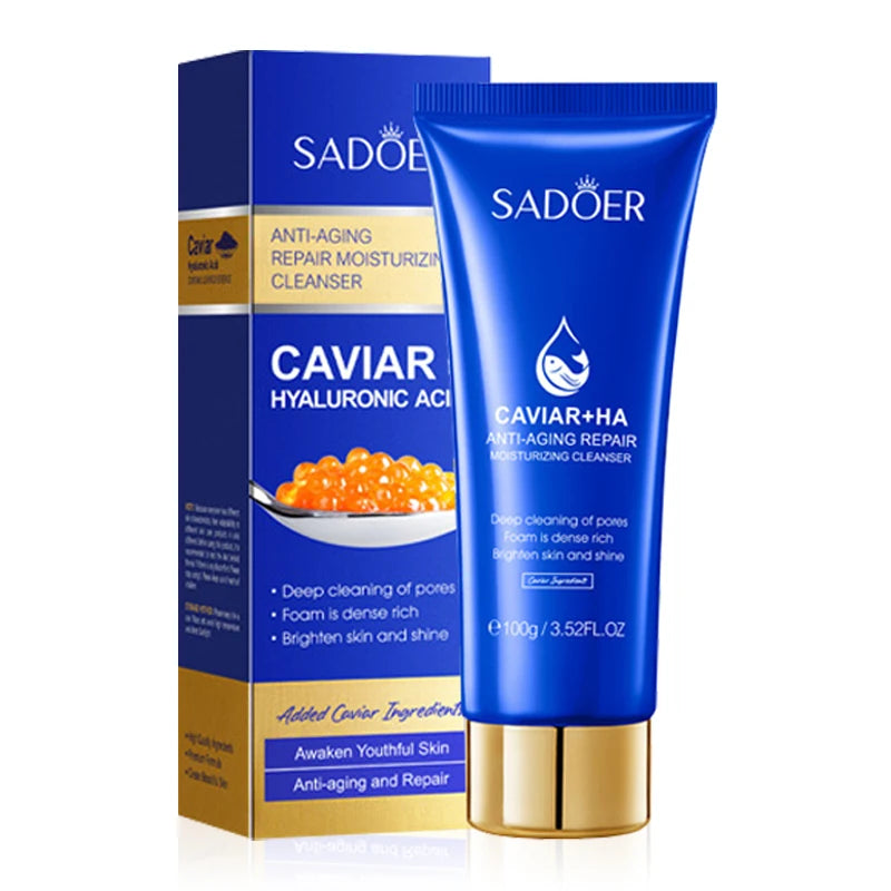SADOER Caviar Face Wash – Deep Cleansing & Anti-Wrinkle Foam Foaming Facial Cleanser Oasis Select Default Title