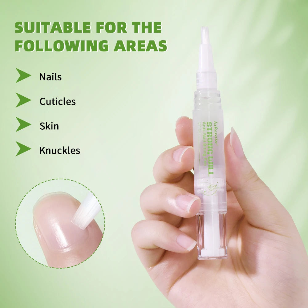 Lakerain Anti-Nail Biting Pen Strong Bitter Protect Nails Apply Quickly Safe Ingredients Natural Moisturizing Nail Pen Care Tool Oasis Select