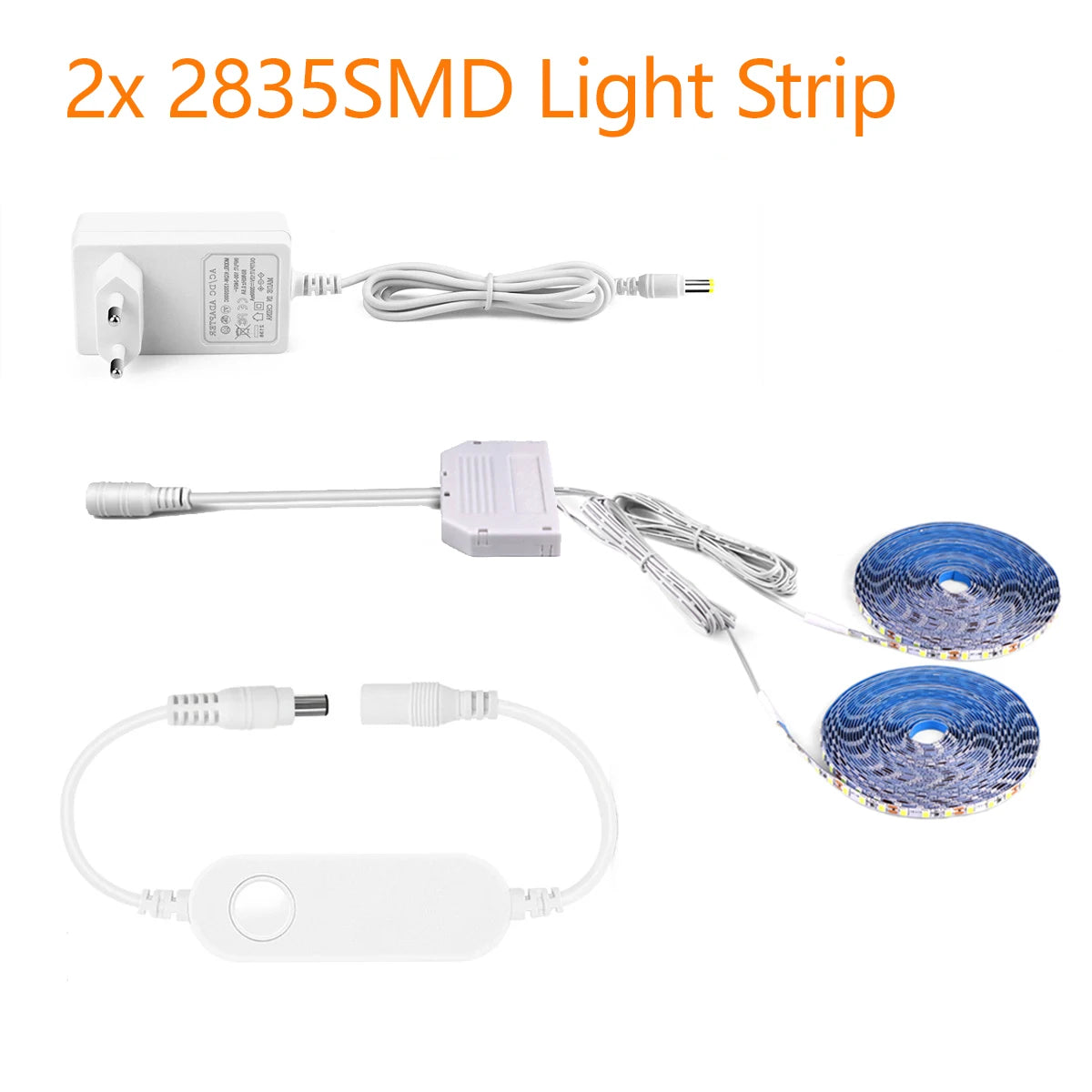 Smart Voice APP Control LED Lamp 1-6pcs 12V Zigbee 2835 Light Ribbon Dimmable For Wine Collection Show Cabinet Wall Decor Oasis Select 2PCS LED Tape Warm White 2m