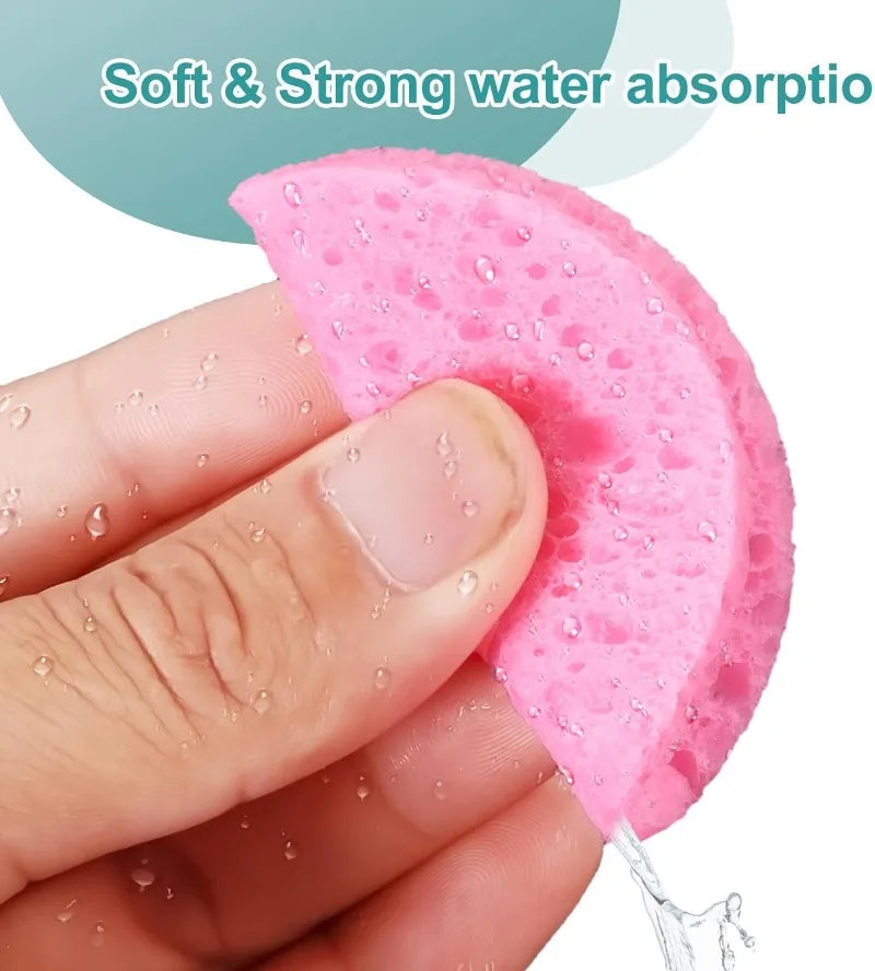 50-1000PCS Compressed Facial Sponge Strong Absorbent Cleansing Pads Latex Free Exfoliating Makeup Sponge Skin Care Sponge