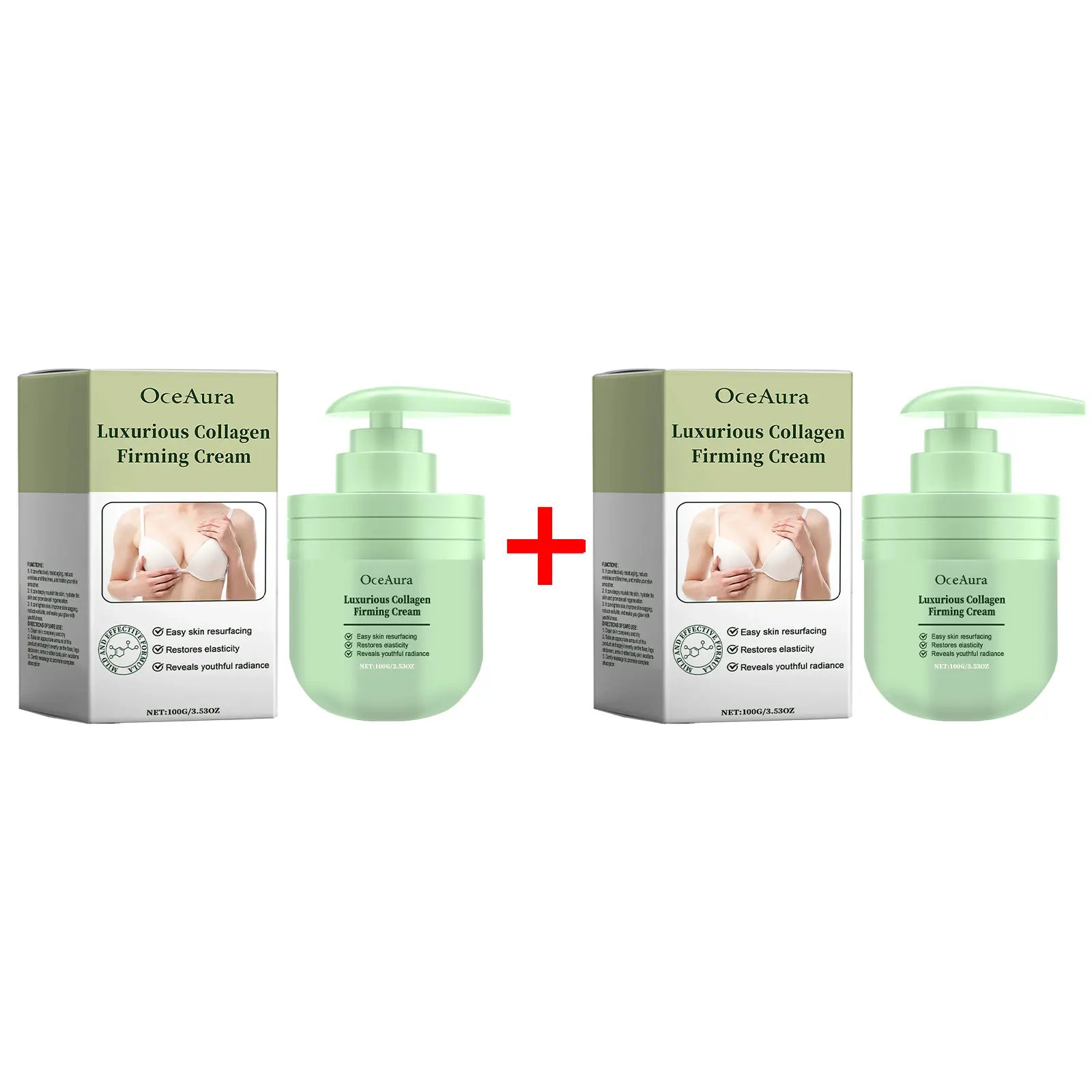 Collagen Firming Body Cream Tightening Thigh Buttocks Breast Improve Sagging Revitalizing Softening Skin Lifting Tighten Lotion Oasis Select 2pcs