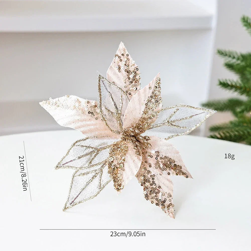 Wedding Centerpiece Flowers Christmas Flower Decor Quick Setup Convenience Seasonal Use Decoration 23 21cm For Christmas Trees Oasis Select
