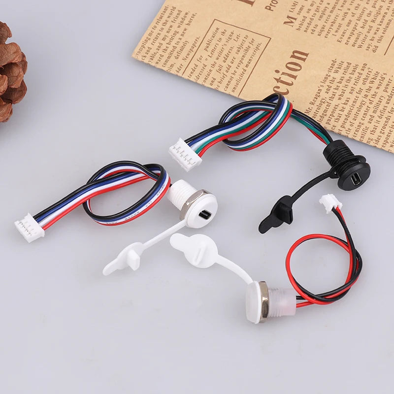 USB-C High Current Charging Socket Female With M11 Nut Snap Lock Plate Type C Waterproof Female Connector Jack C Socket Oasis Select