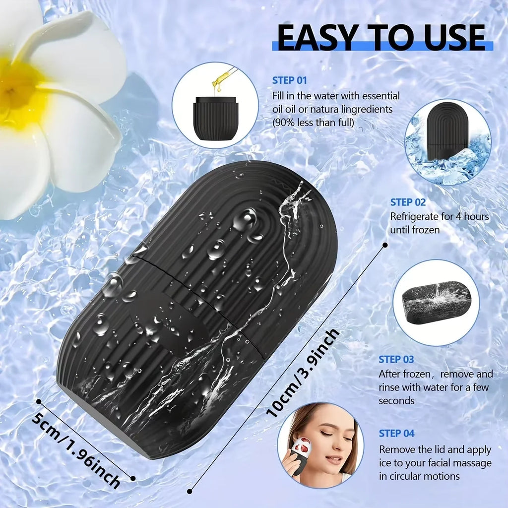Silicone Ice Roller Massager for Face & Eyes | Cooling Skin Care Ice Roller Massager Oasis Select
