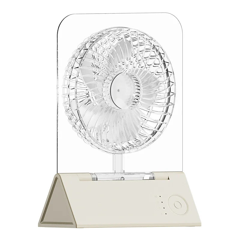 URGGU Mini Folding Desk Fan – 3000mAh, 4 Speeds, Magnetic Base