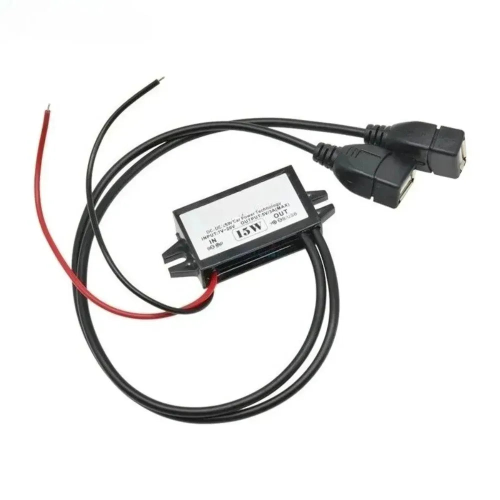 12V24V to 5V 3A Power Supply Module Male Female USB Adapter Mini USB Micro USB Adapter DC-DC Step Down Buck Converter for Car Oasis Select