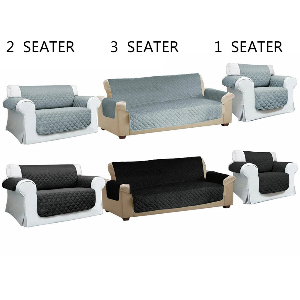 Reversible Quilted Sofa Cover 1/2/3 Seater | Non-Slip Slipcover Sofa Slipcover Oasis Select