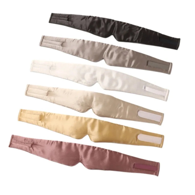 1-10PCS Silk Feel Sleep Mask Embroidered Floral Light Blocking Eye Cover for Women Men Travel Midday Nap Home Weighted Oasis Select