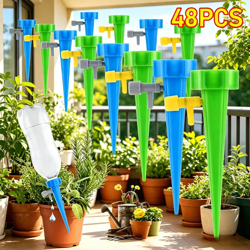 Automatic Drip Irrigation System Self Watering Adjustable for Flower Plants Greenhouse Garden Auto Water Dripper Device Oasis Select
