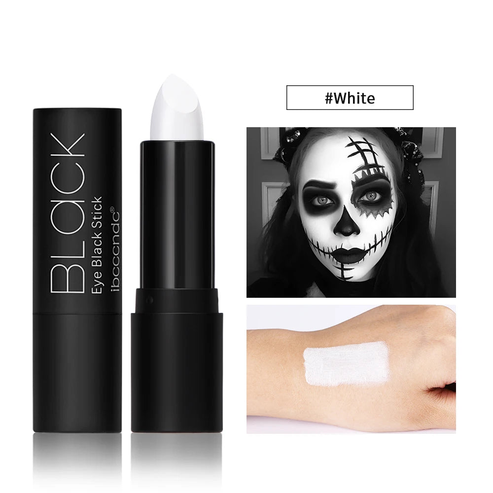Waterproof Face Paint Sticks Sweat Resistant Fan Paint Crayons for Football Basketball Match Makeup Oasis Select 2white