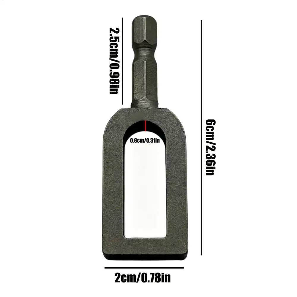 electric drill wire twister Wire Twisting Tool Hex Cable Processing Attachment Wire Twisting Bit for Pipe Chain Link Netting Oasis Select curved thread twiste