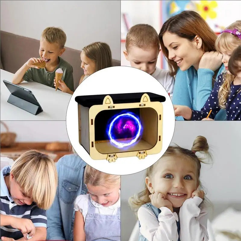 Phone Hologram Projector Wooden Mini DIY Cardboard Home Cinema Theater Mobile Smartphone Hologram Display Stands Projector Multi Oasis Select