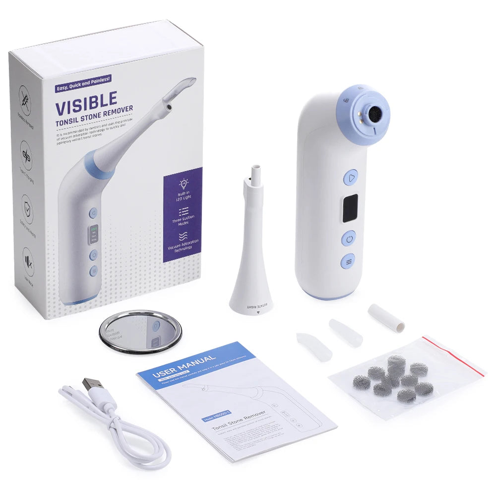 Hailicare Electric Tonsil Stone Remover – HD Camera & LED
