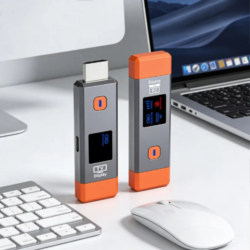 1080P@60Hz Wireless HDMI-Compatible Transmitter Receiver Support 8 TX to 1 RX Mirror Extend Mode 50M Wireless Display Adapter Oasis Select