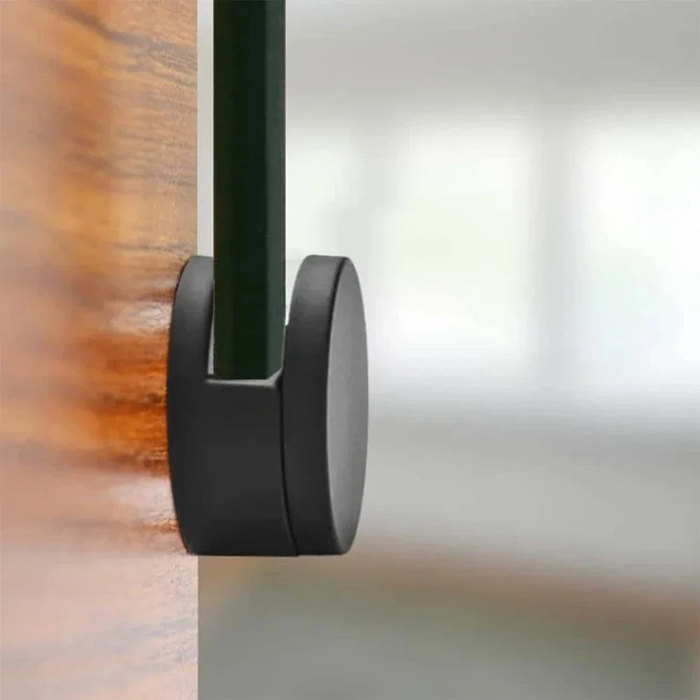 Set Of 4 Bathroom Mirror Clips Zinc Alloy Holders For 3mm 5mm Glass Reliable Support With Elegant Black Finish For Your Home Oasis Select