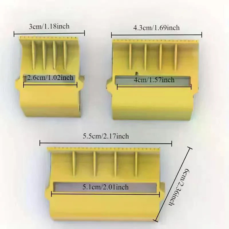 3pc Tape Dispenser With Cutter For Painting Accessories Effortless Tape Cutting Multi Size Packer Divider Work Efficiency Tool Oasis Select