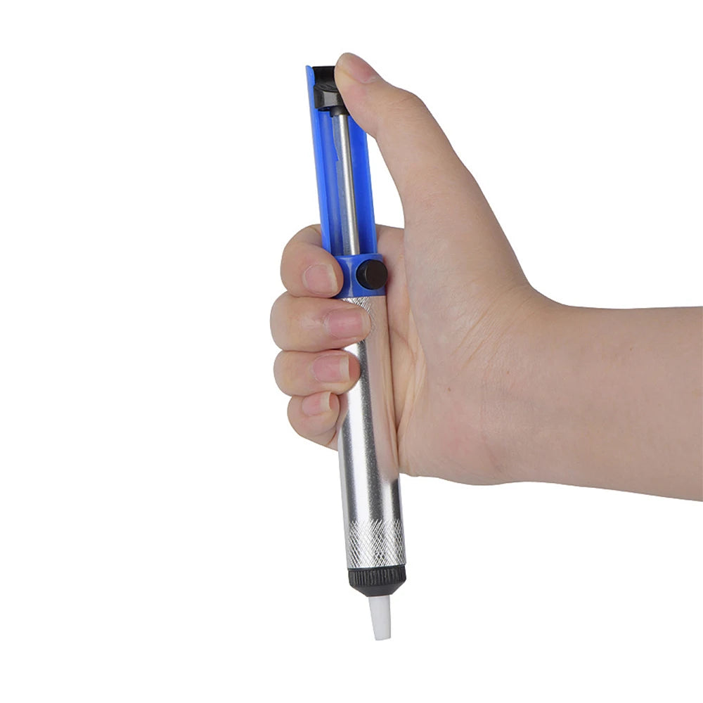 Aluminum Metal Desoldering Pump Suction Tin Gun Soldering Sucker Pen Removal Vacuum Soldering Iron Desolder Hand Welding Tools Oasis Select