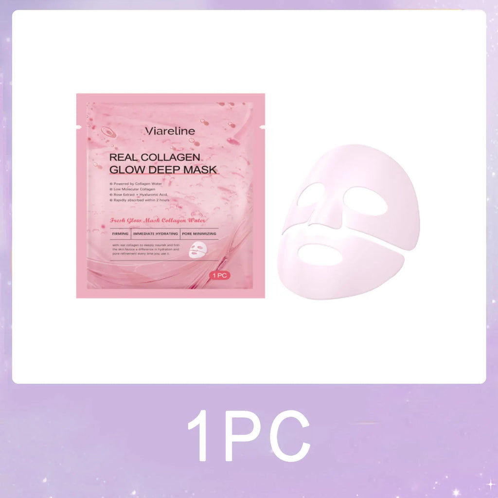 Collagen & Hyaluronic Acid Sheet Mask – Hydrate, Lift & Brighten
