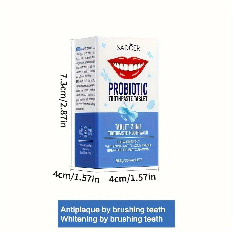 Probiotic Solid Toothpaste – Fresh Breath & Deep Clean 28.5g Solid Toothpaste Oasis Select