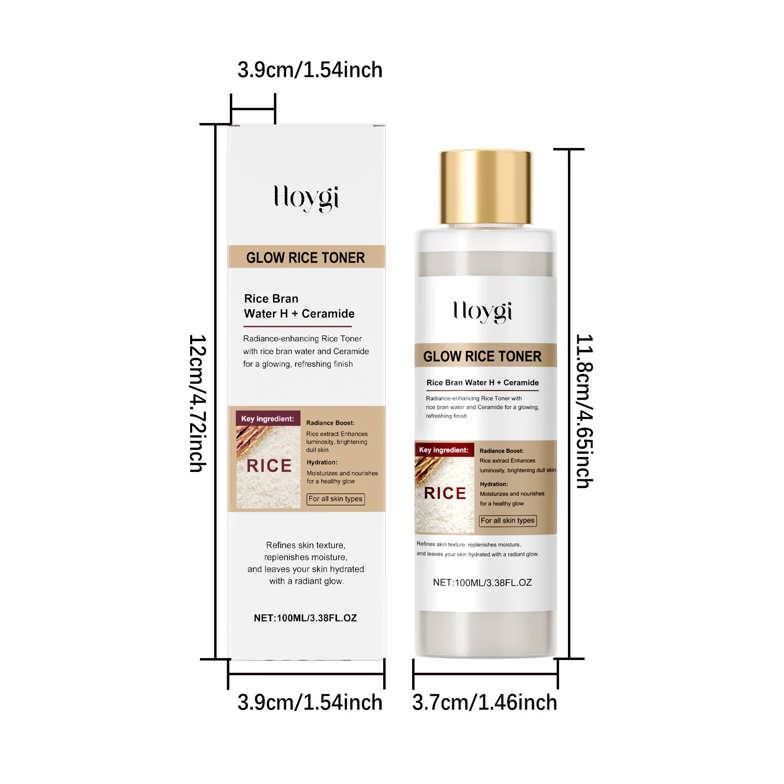 Hoygi Glow Rice Toner – Brightening, Hydrating & Pore Refining Brightening Face Toner Oasis Select