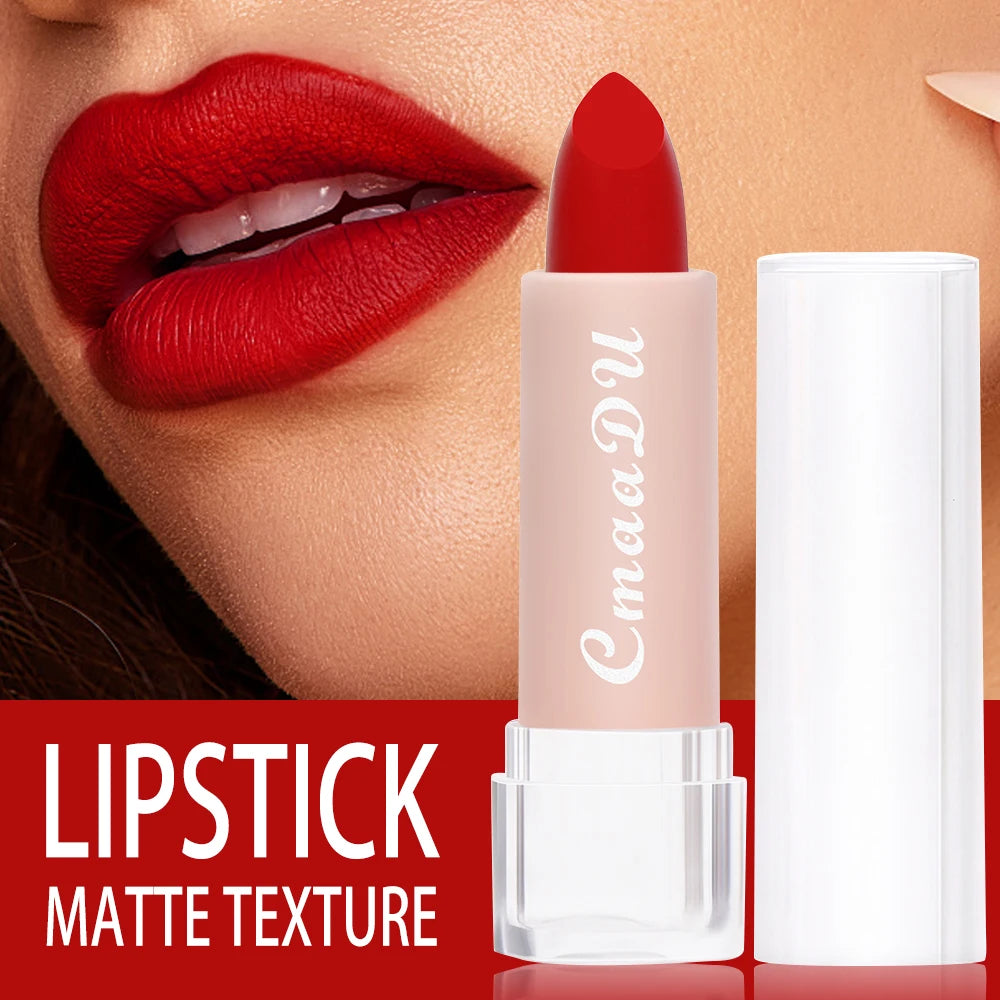 1 Pcs Velvet Matte Lipstick Long-Lasting Non-Stick Cup Waterproof Moisturizing Lip Gloss Fashion Classic Shades For Daily & Date Oasis Select