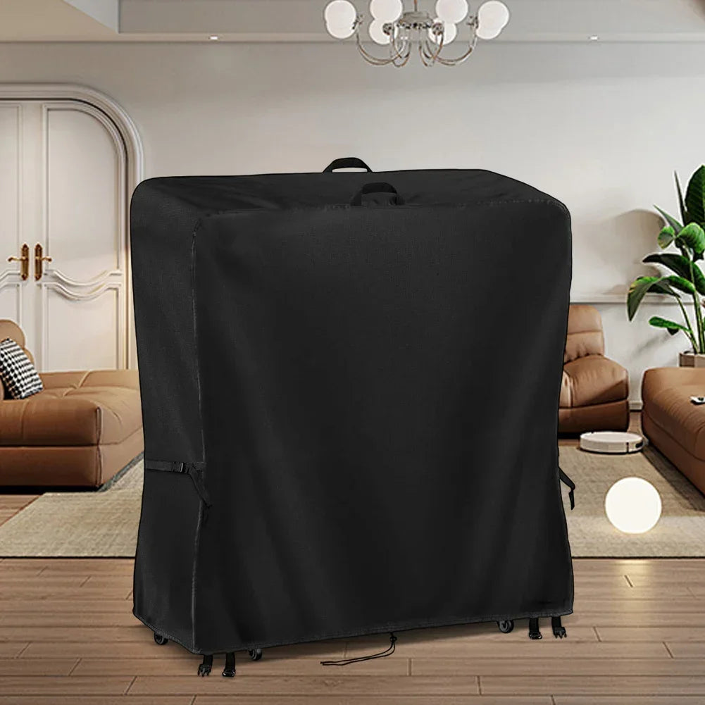 Outdoor TV Cart Cover Waterproof with Floor Stand Compatibility Heavy Duty Oxford Cloth Fabric Designed for Mobile TV Stands Oasis Select