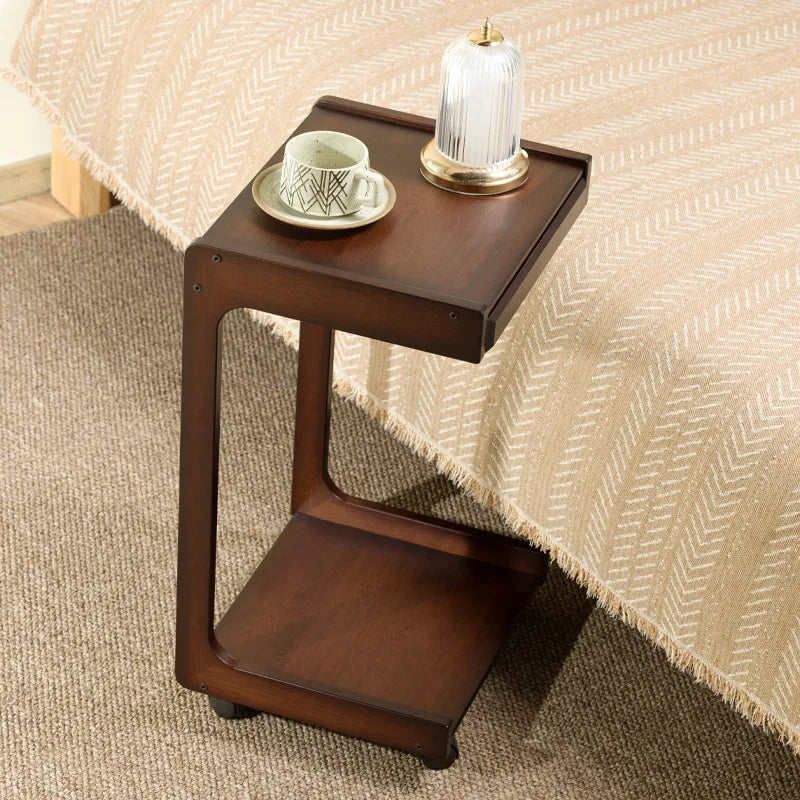 Movable side few carts, bedside with wheels and drawers, can store multi-functional modern simple coffee table Oasis Select