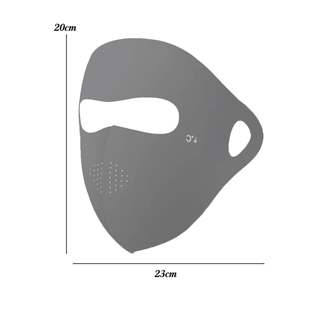 UPF 50+ Ice Silk Full Face Sun Mask – Cooling & UV Protection
