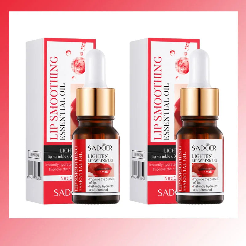 SADOER Lip Plumping Serum Oil – Hyaluronic Acid Moisturizer Lip Plumping Serum Oasis Select 2pc