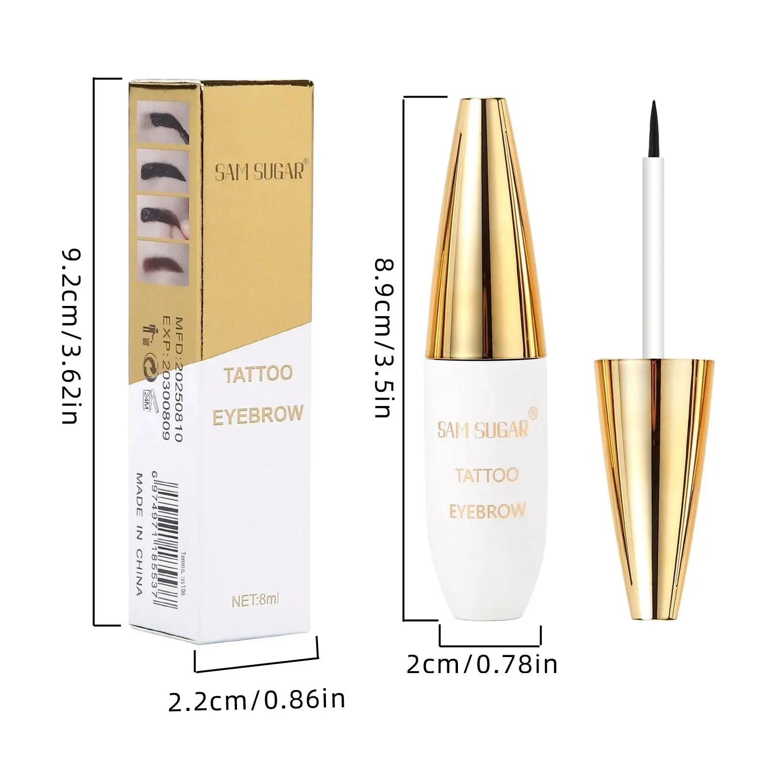 SAM SUGAR Peel-Off Brow Tattoo Cream – Waterproof Long-Lasting