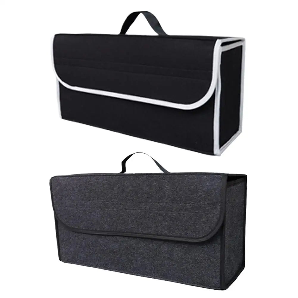 Large Anti Slip Compartment Boot Storage Organizer Tool Car Storage Bag Car Trunk Organizer Soft Felt Storage Box Accessories Oasis Select