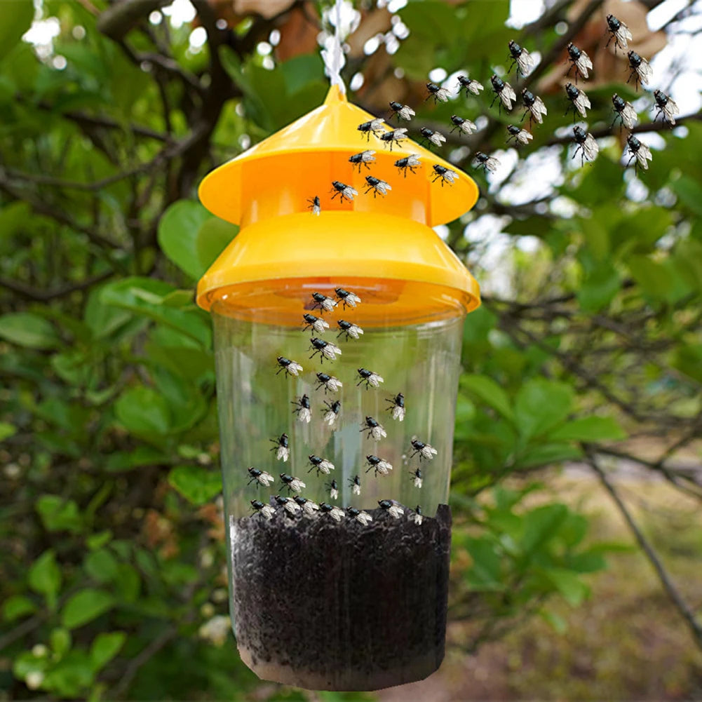 1-10PCS Hanging Flytrap Cage Fly Trap Garden Hanging Fly Catcher Non-toxic Pest Mosquito Killer Cage Flie Traps For Outdoor Oasis Select