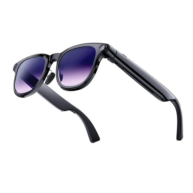 Smart Glasses AI Assistant Real-time Translation Eyewear Camera Bluetooth Call Sunglasses Shoot Audio Video Music Player Men Oasis Select BKPU