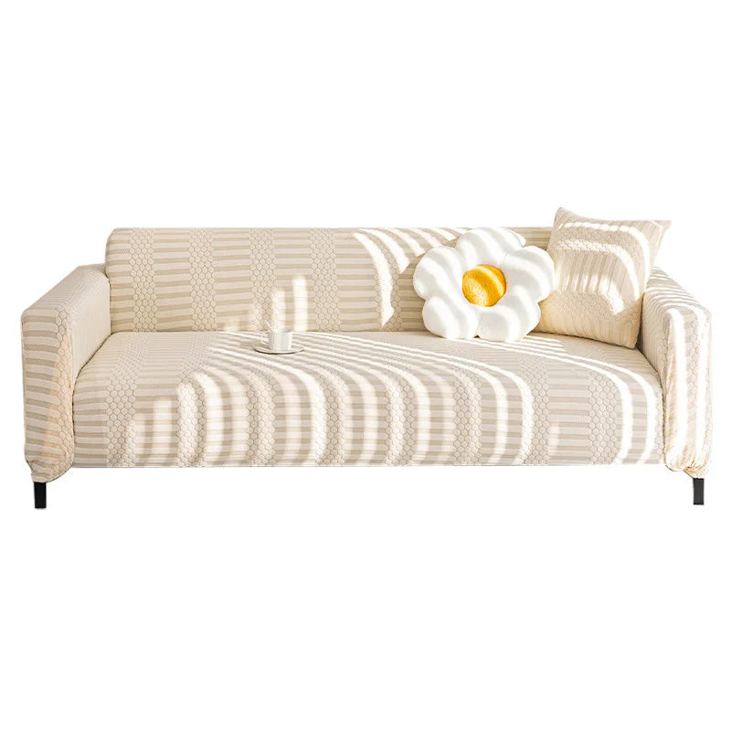 Cream-style Fully Wrapped Sofa Cover All-season Lazy Sofa Cover Cat Scratch-resistant Sofa Cushion Couch Covers for Sofas Oasis Select