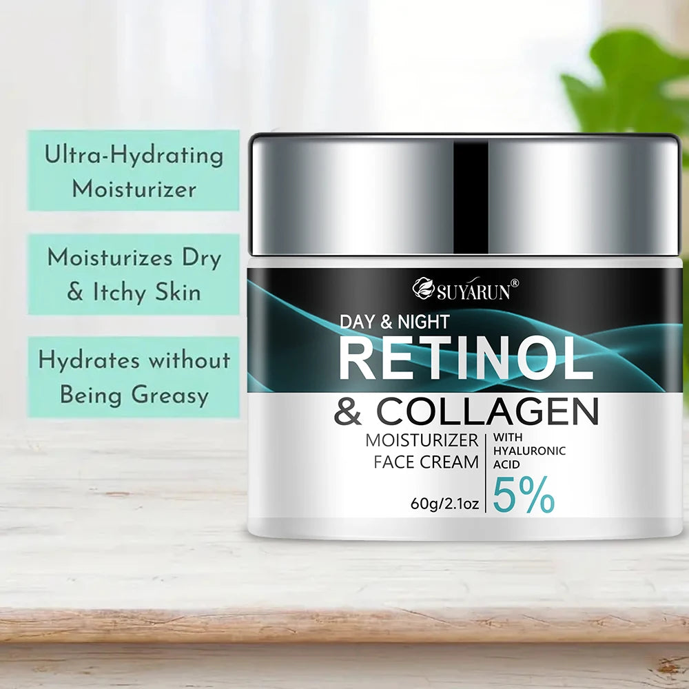 SUYARUN Retinol & Collagen Face Cream – Firming Moisturizer Anti-Aging Face Cream Oasis Select